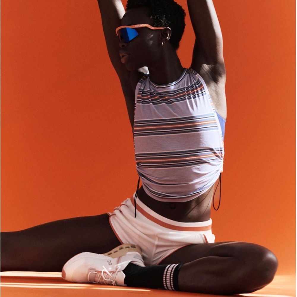 FP MOVEMENT by FREE PEOPLE Tempo Sport Mode Printed Muscle Tee TOP
